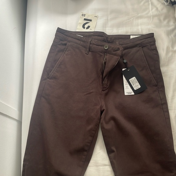 Rag n bone pants size 33 fit 2 black coffee with tags unworn